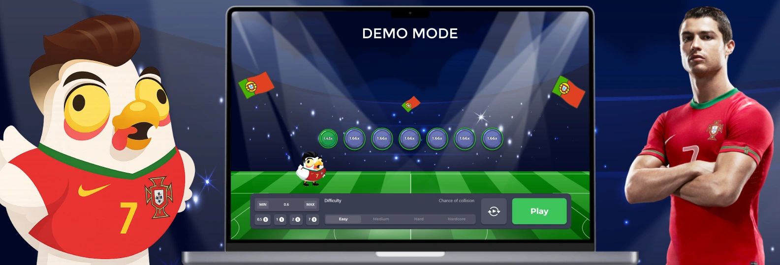 Chicken Road Ronaldo Demo Mode.